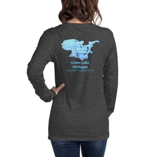 Grass Lake Long Sleeve Unisex T-shirt