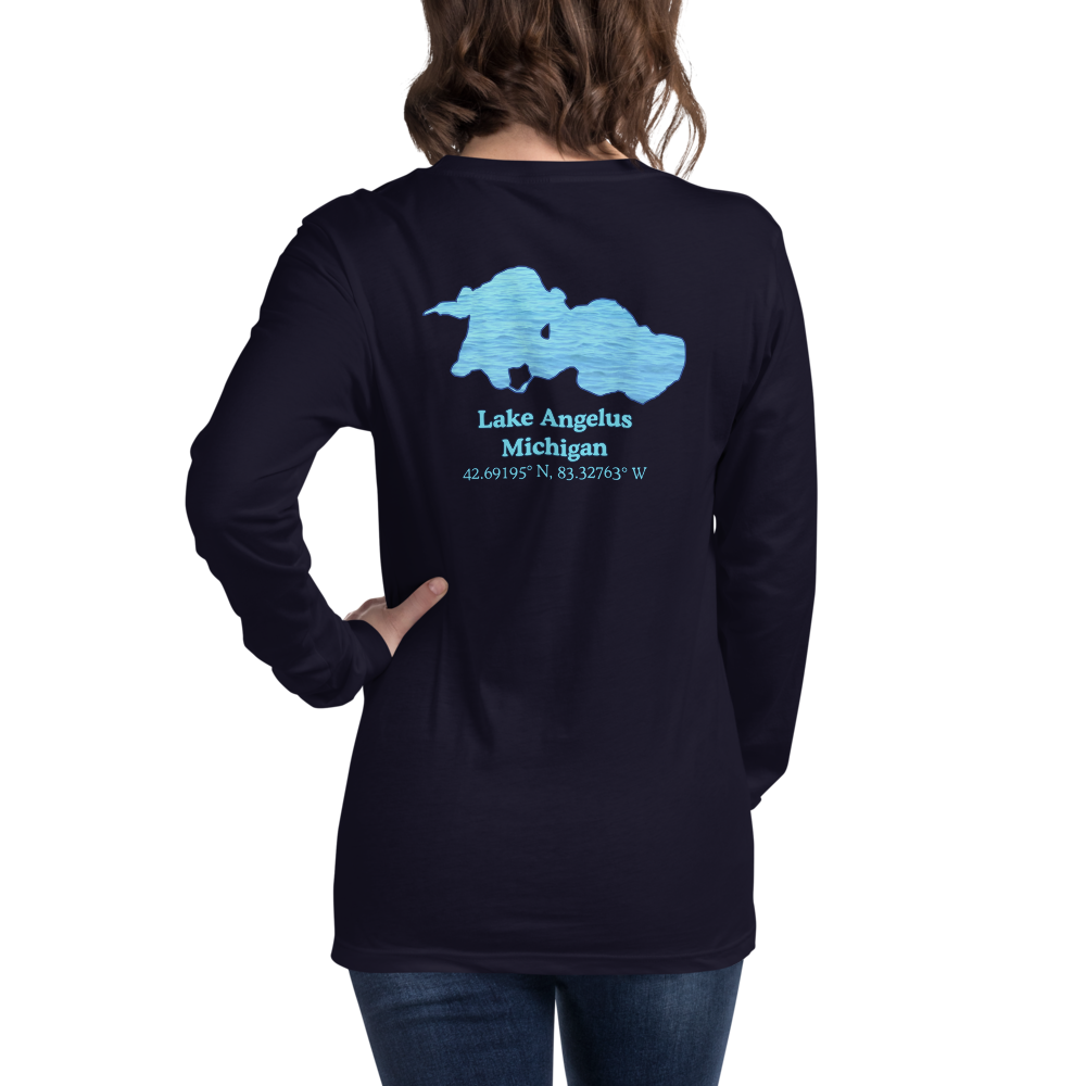 Unisex Long Sleeve T-shirt with Lake Angelus on back and We Lake You on front