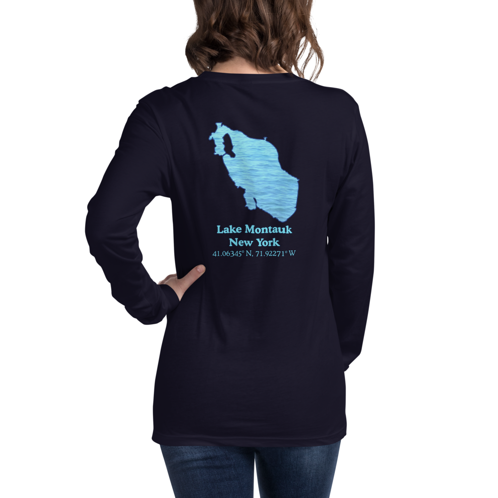 Lake Montauk Long Sleeve Unisex T-shirt