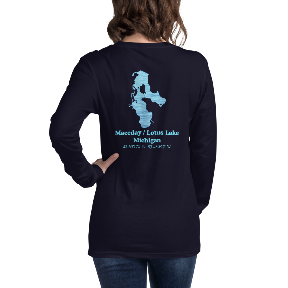 Maceday / Lotus Lake Long Sleeve Unisex T-shirt
