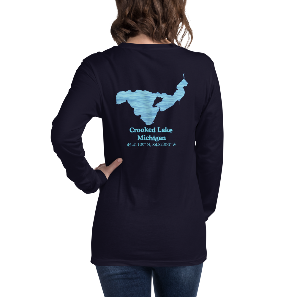 Crooked Lake  Long Sleeve Unisex T-shirt