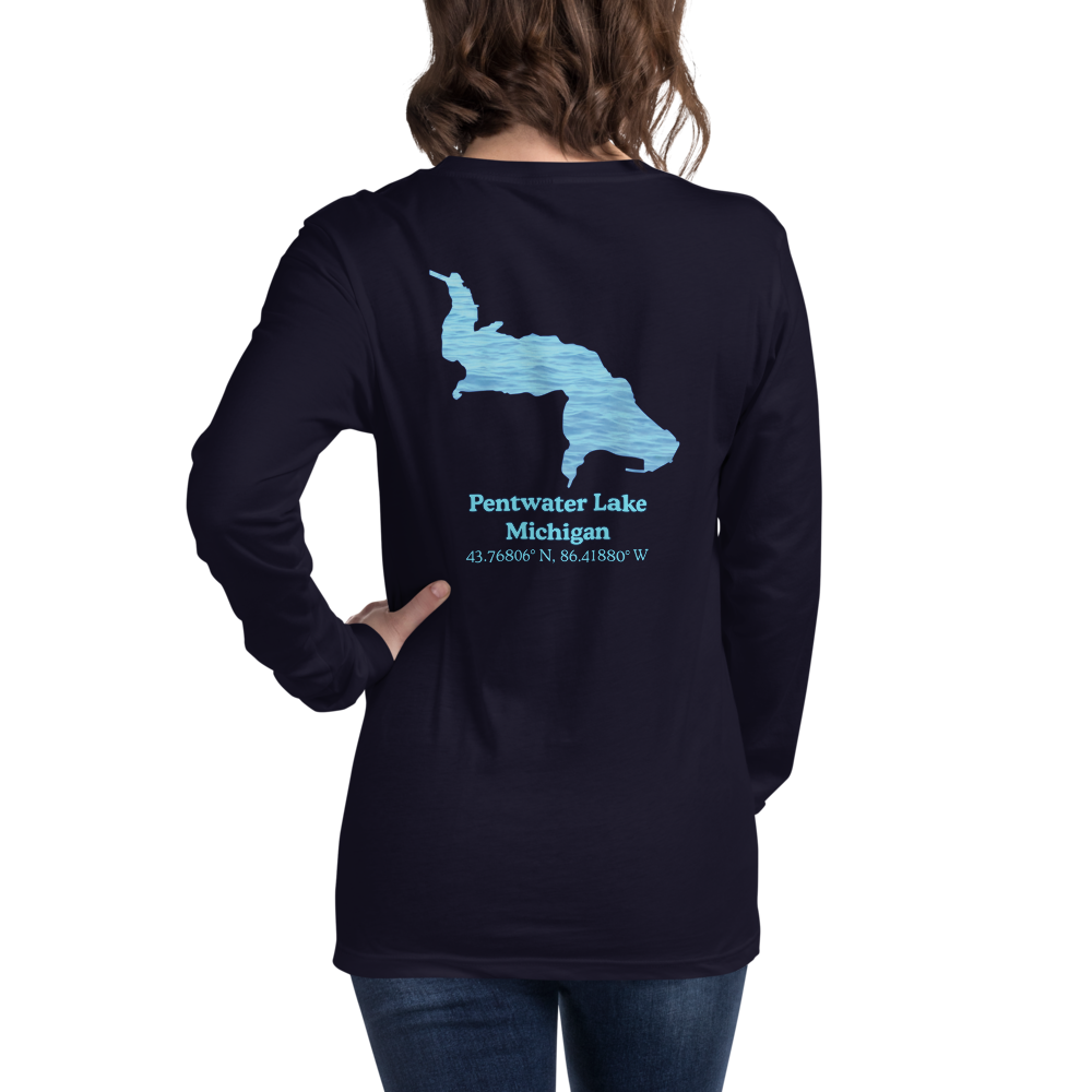 Pentwater Lake Long Sleeve Unisex T-shirt