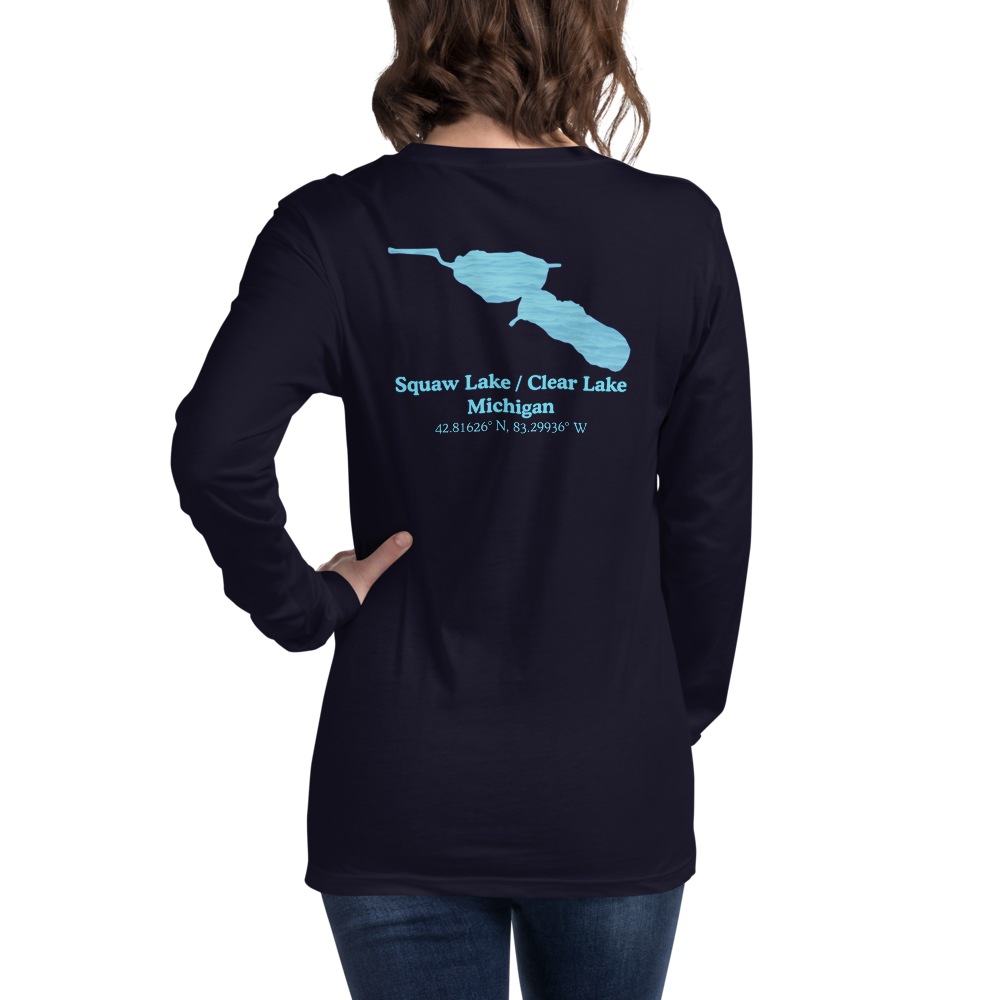 Squaw Lake / Clear Lake Long Sleeve Unisex T-shirt