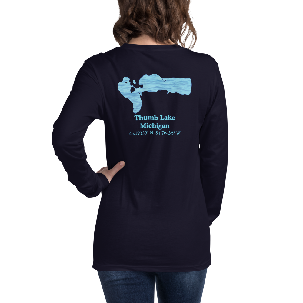 Thumb Lake Long Sleeve Unisex T-shirt
