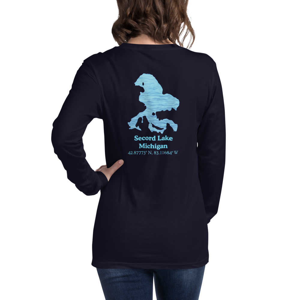 Secord Lake Long Sleeve Unisex T-shirt