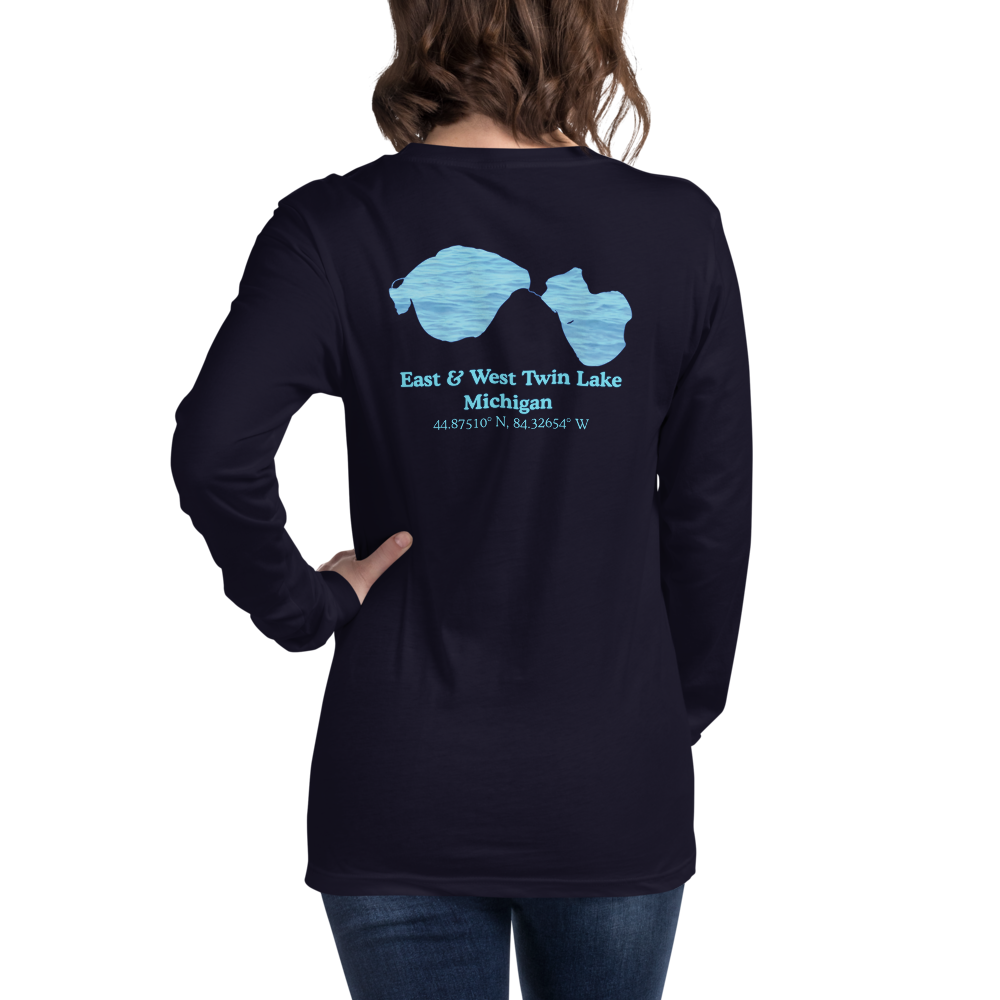 East & West Twin Lake Long Sleeve Unisex T-shirt