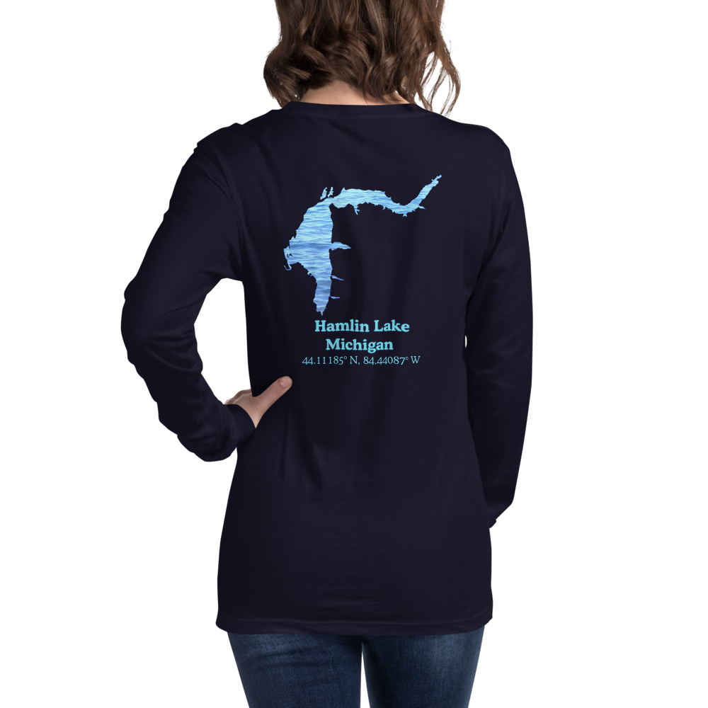Hamlin Lake Long Sleeve Unisex T-shirt