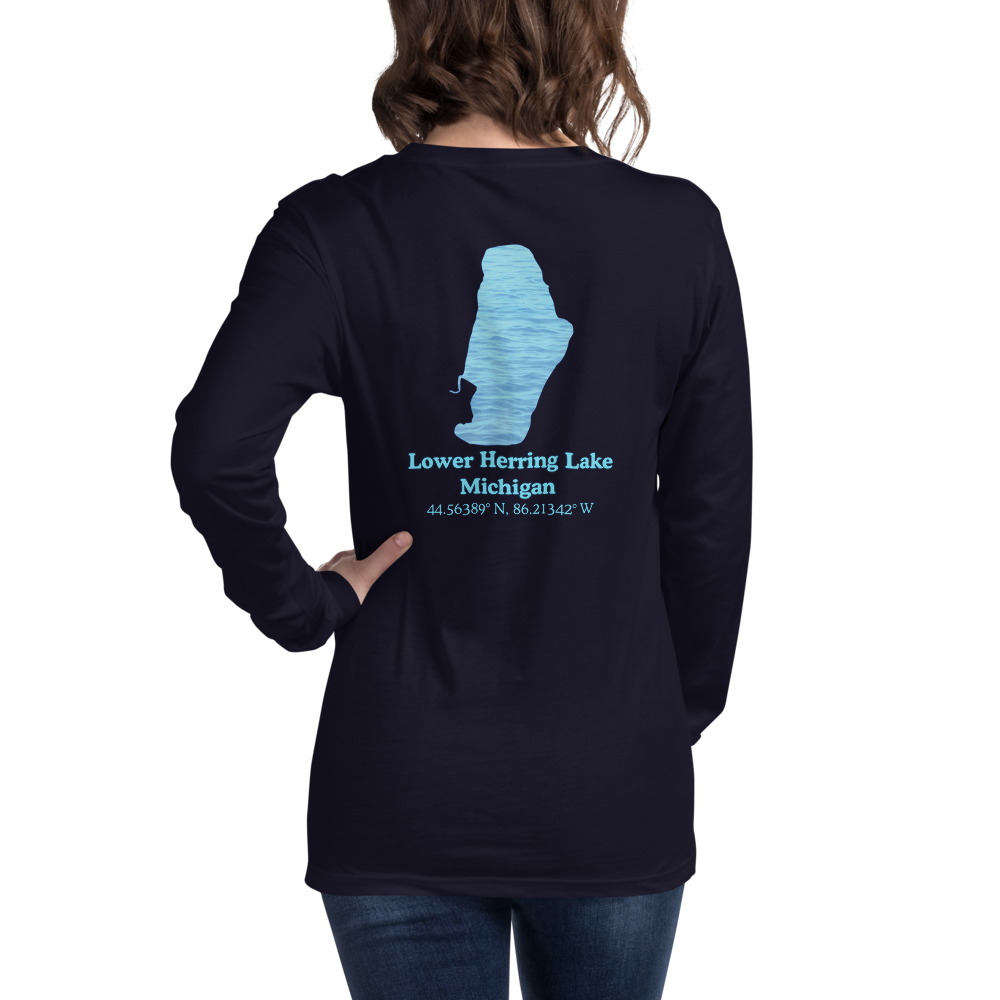 Lower Herring Lake Long Sleeve Unisex T-shirt