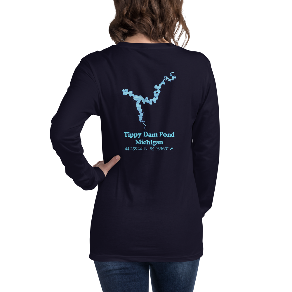 Tippy Dam Pond Long Sleeve Unisex T-shirt