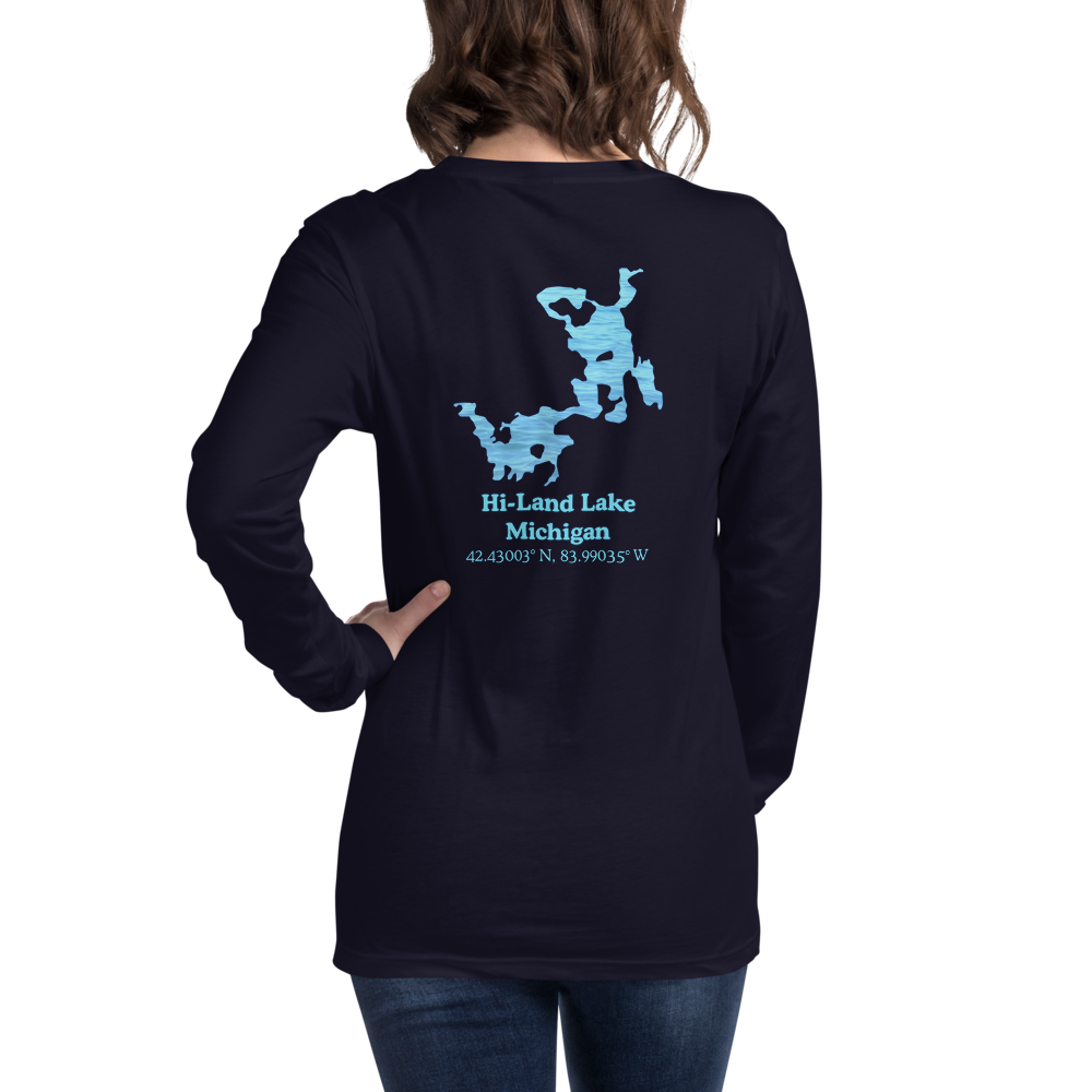Hi-Land Lake Long Sleeve Unisex T-shirt
