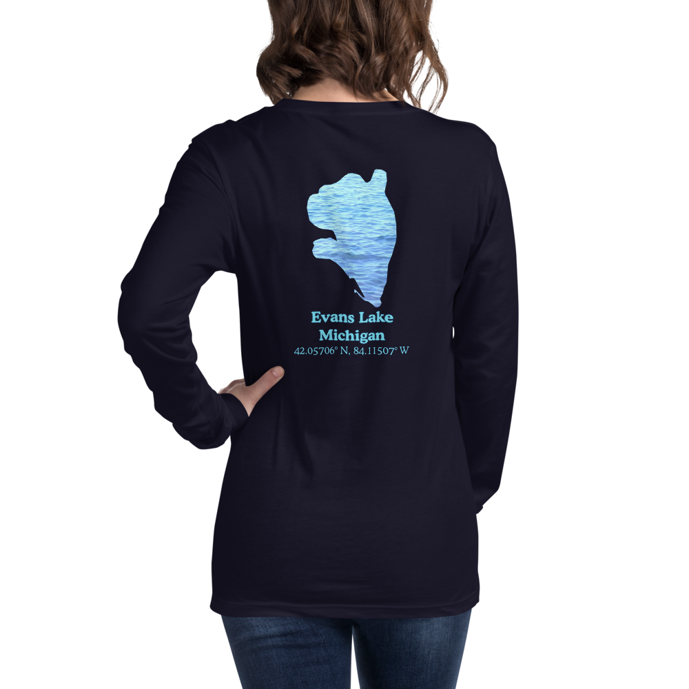 Evans Lake Long Sleeve Unisex T-shirt