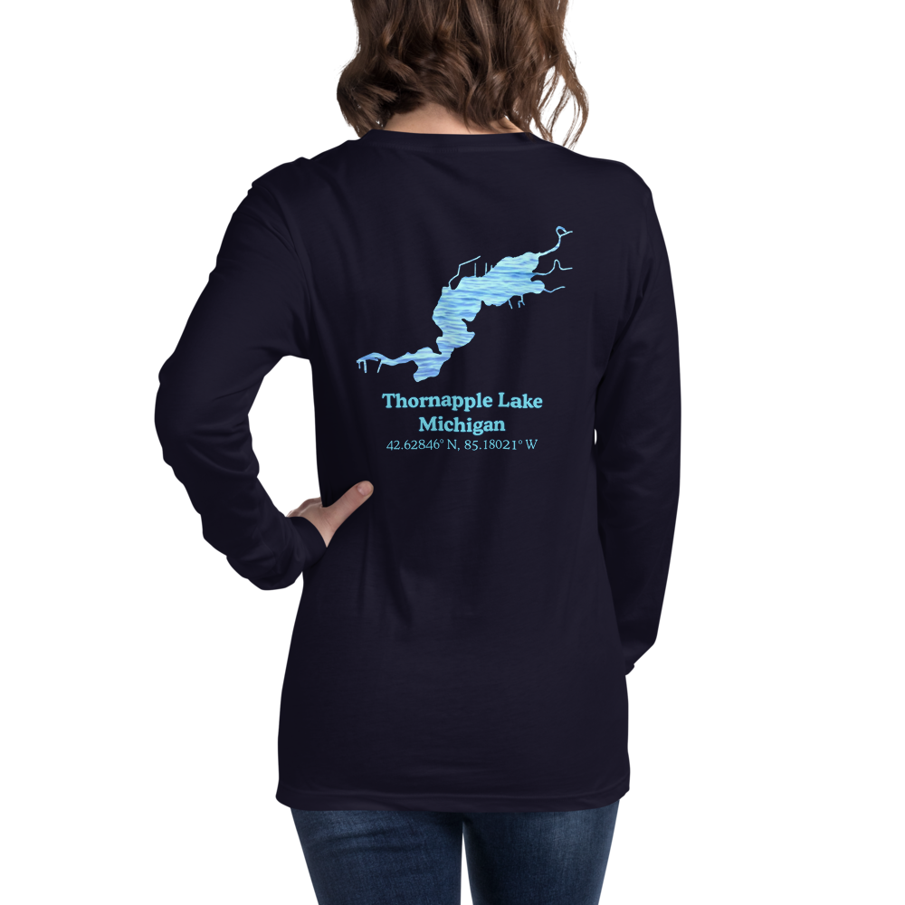 Thornapple Lake Long Sleeve Unisex T-shirt