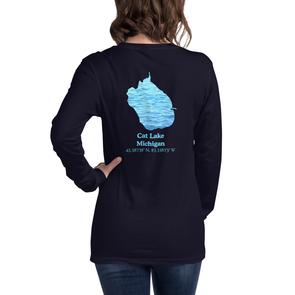 Cat Lake Long Sleeve Unisex T-shirt