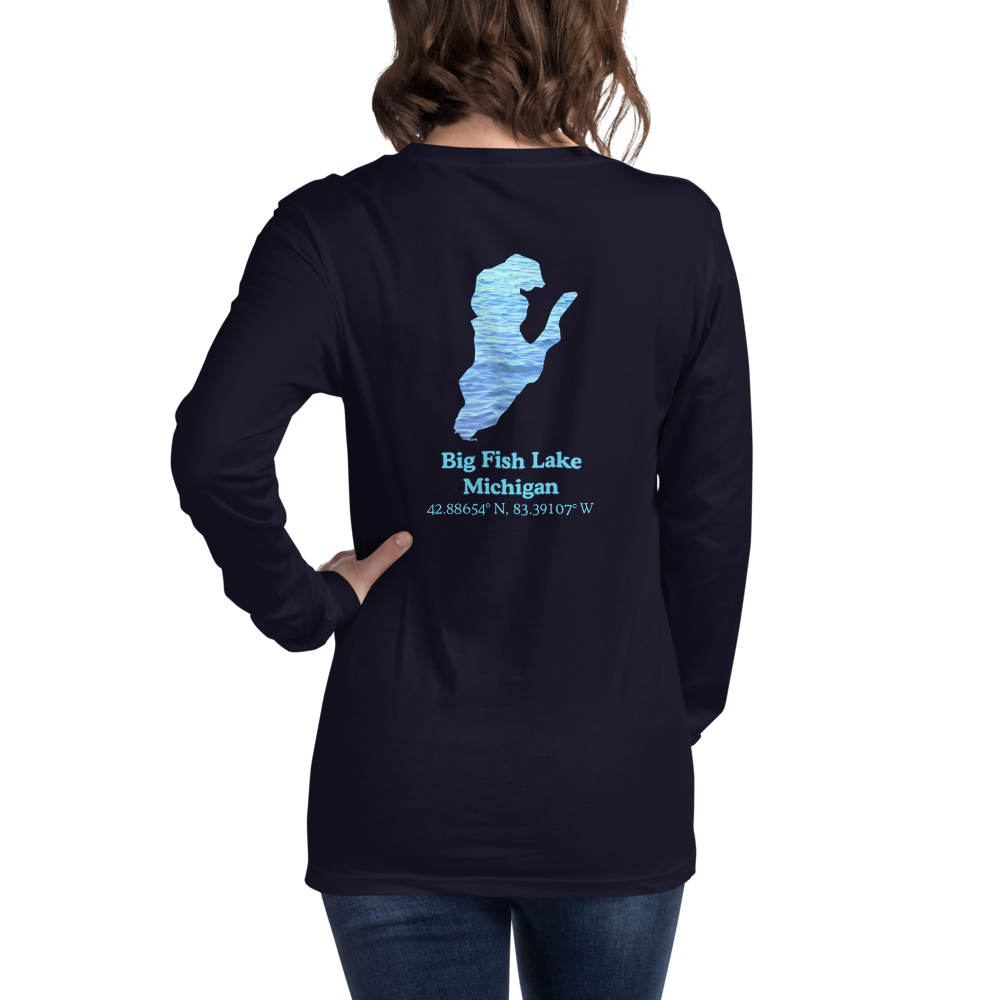 Big Fish Lake Long Sleeve Unisex T-shirt