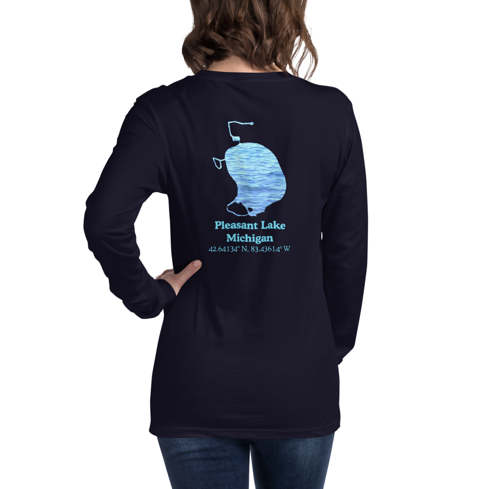 Pleasant Lake Long Sleeve Unisex T-shirt
