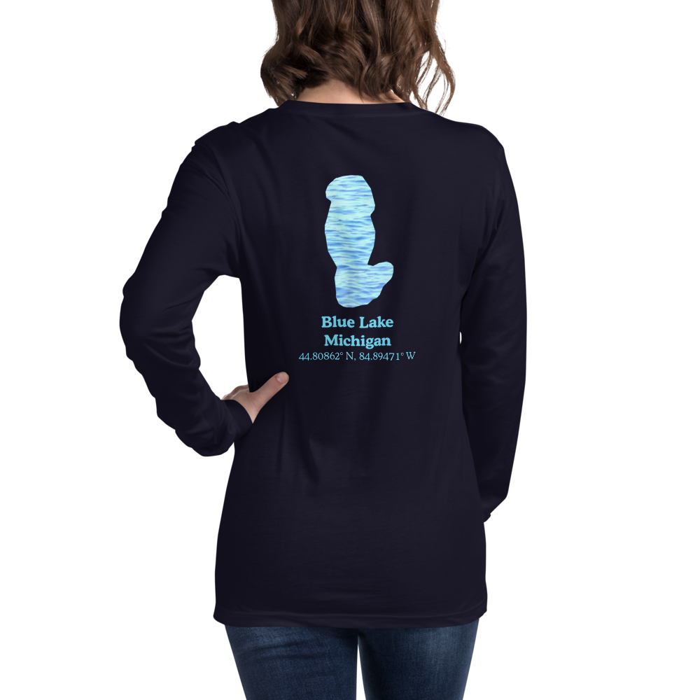 Blue Lake Long Sleeve Unisex T-shirt