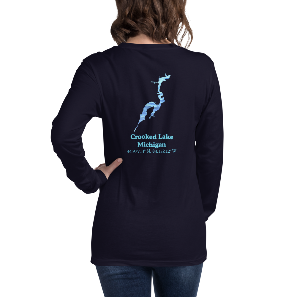 Crooked Lake Long Sleeve Unisex T-shirt