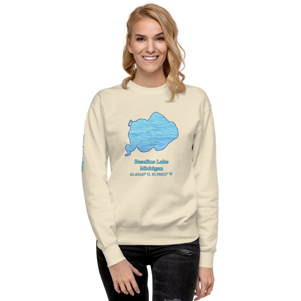 Baseline Lake Premium Unisex Sweatshirt