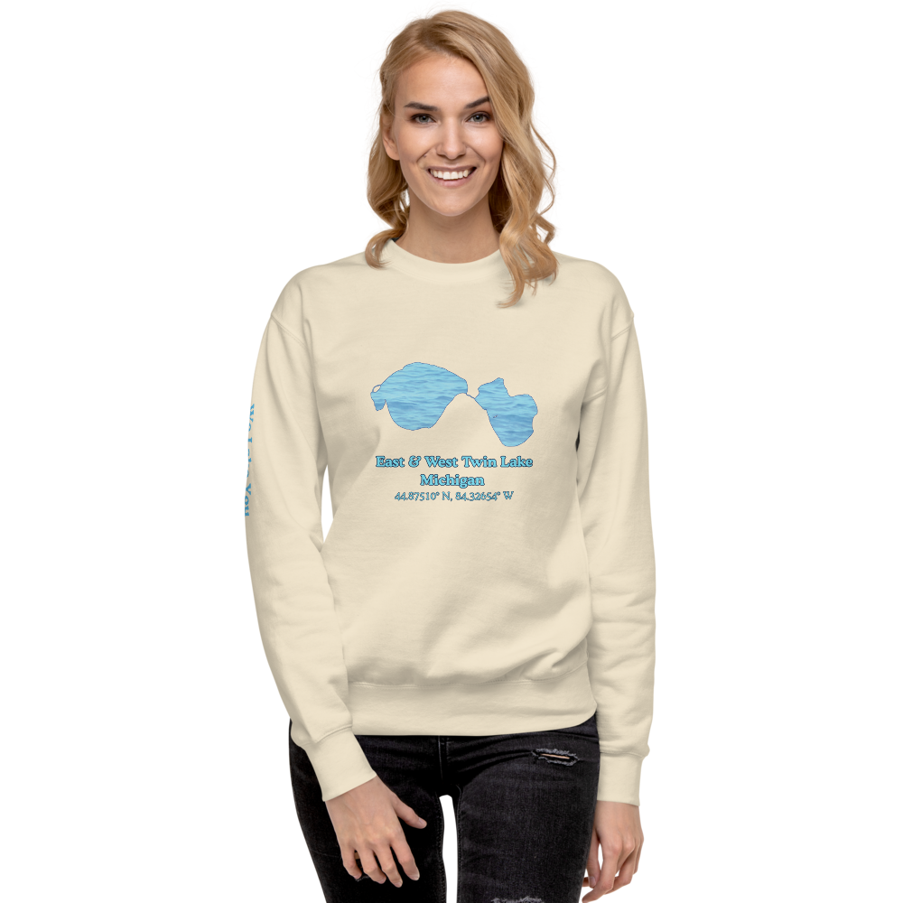 East & West Twin Lake Premium Unisex Sweatshirt