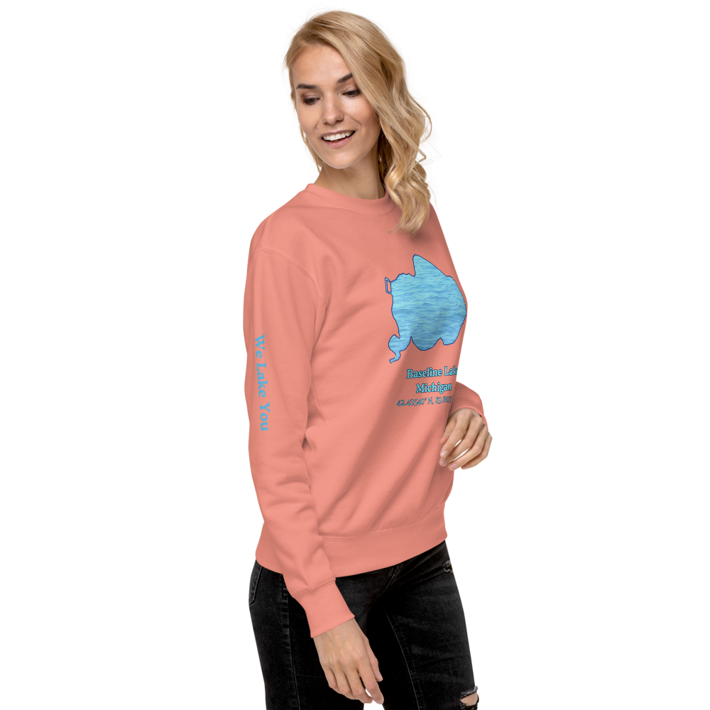 Baseline Lake Premium Unisex Sweatshirt