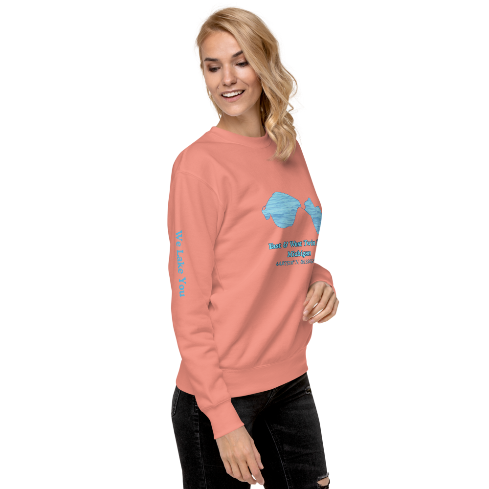East & West Twin Lake Premium Unisex Sweatshirt