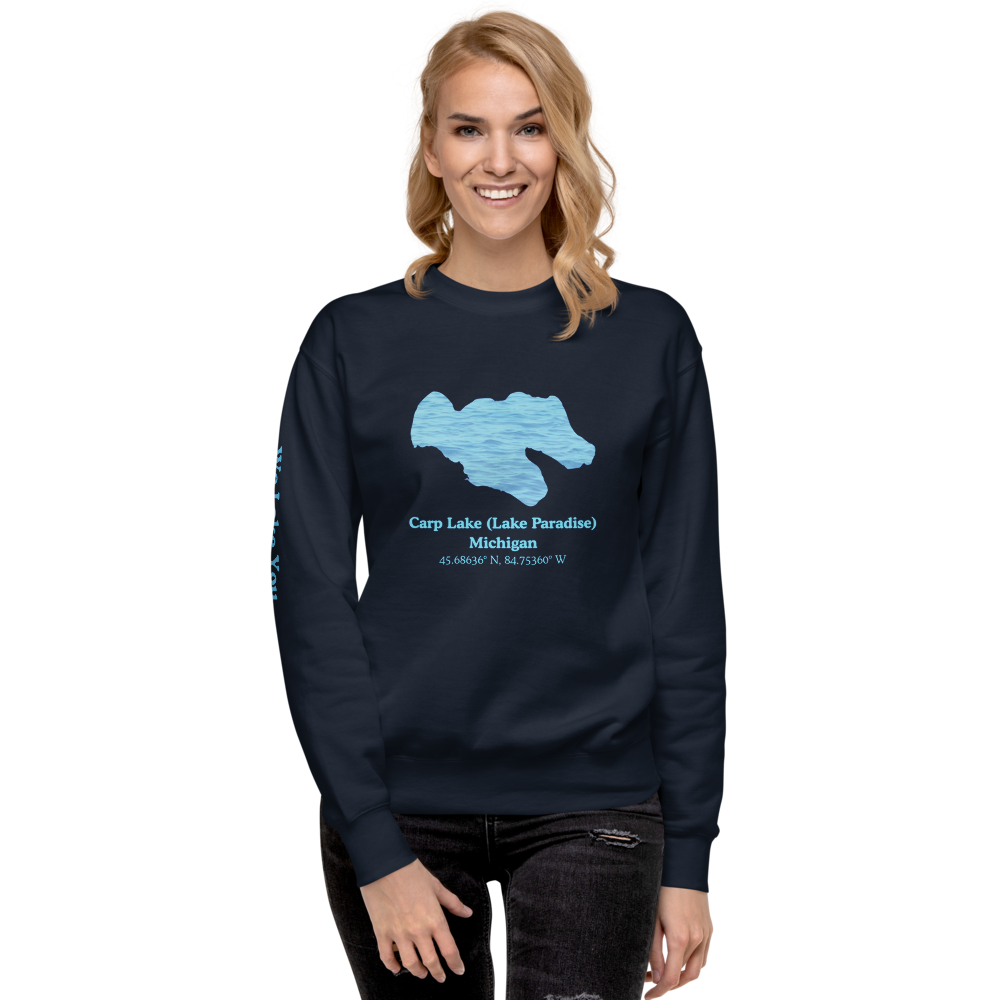 Carp Lake (Lake Paradise) Premium Unisex Sweatshirt