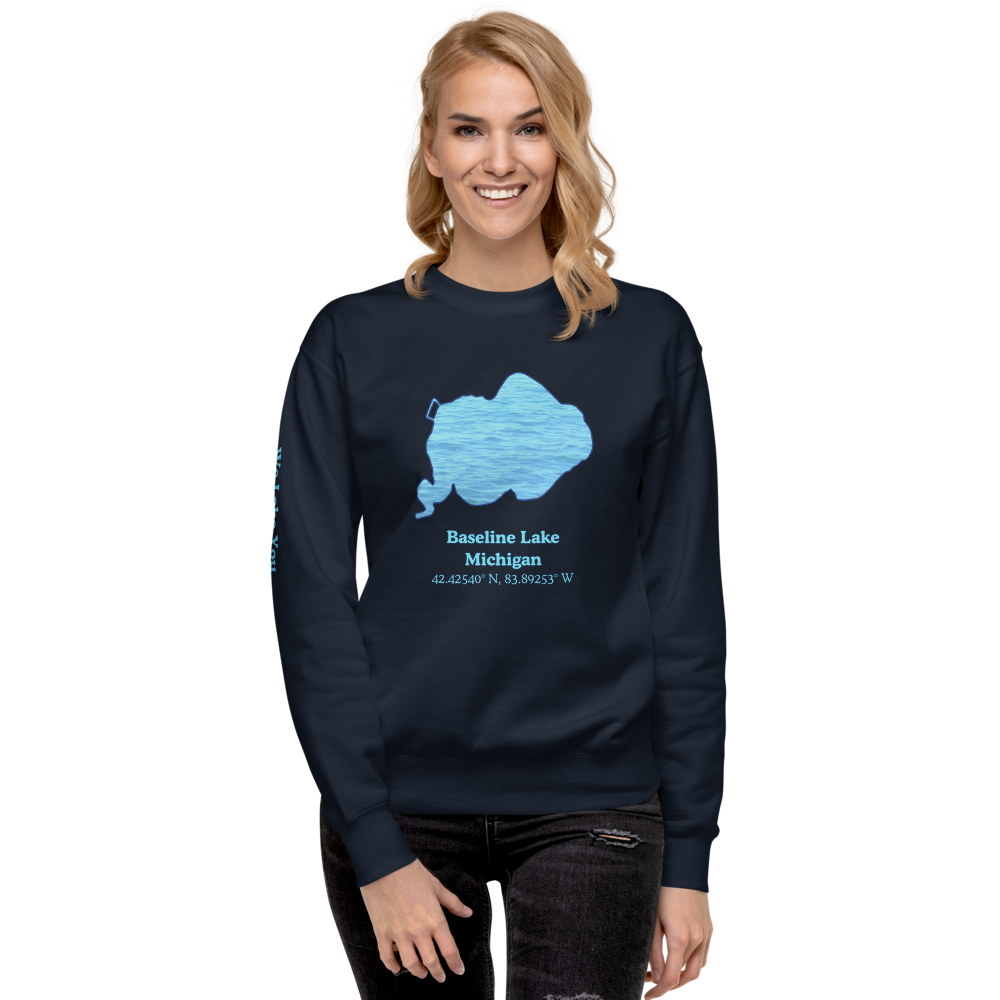 Baseline Lake Premium Unisex Sweatshirt