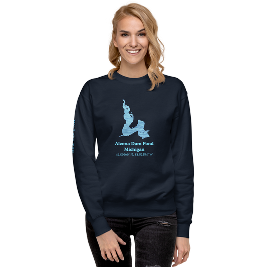Alcona Dam Pond Premium Unisex Sweatshirt