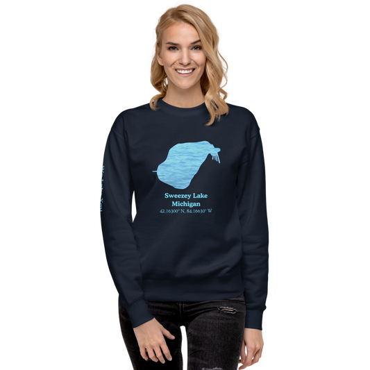 Sweezey Lake Premium Unisex Sweatshirt
