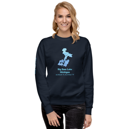 Big Bass Lake Premium Unisex Sweatshirt