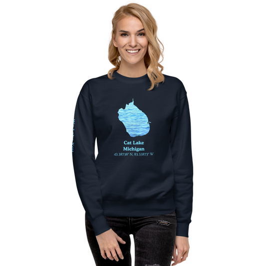 Cat Lake Premium Unisex Sweatshirt