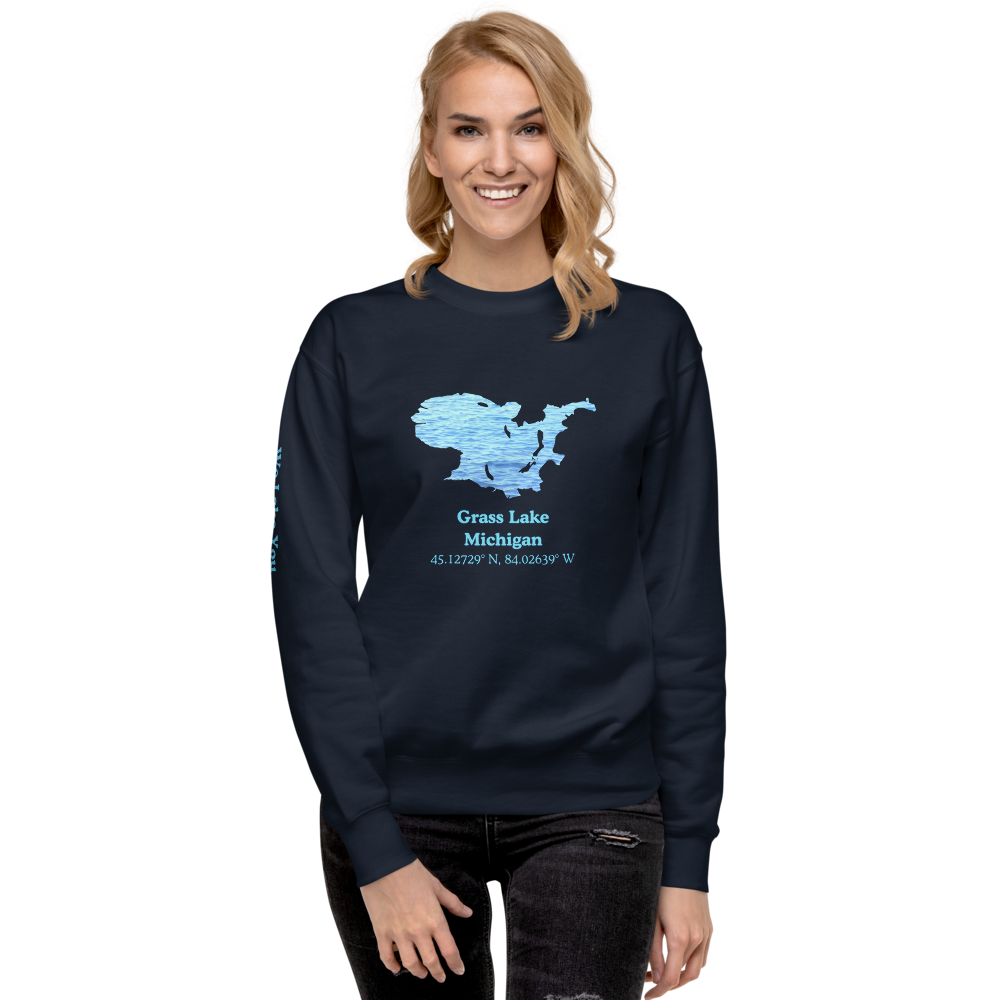 Grass Lake Premium Unisex Sweatshirt