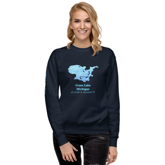 Grass Lake Premium Unisex Sweatshirt