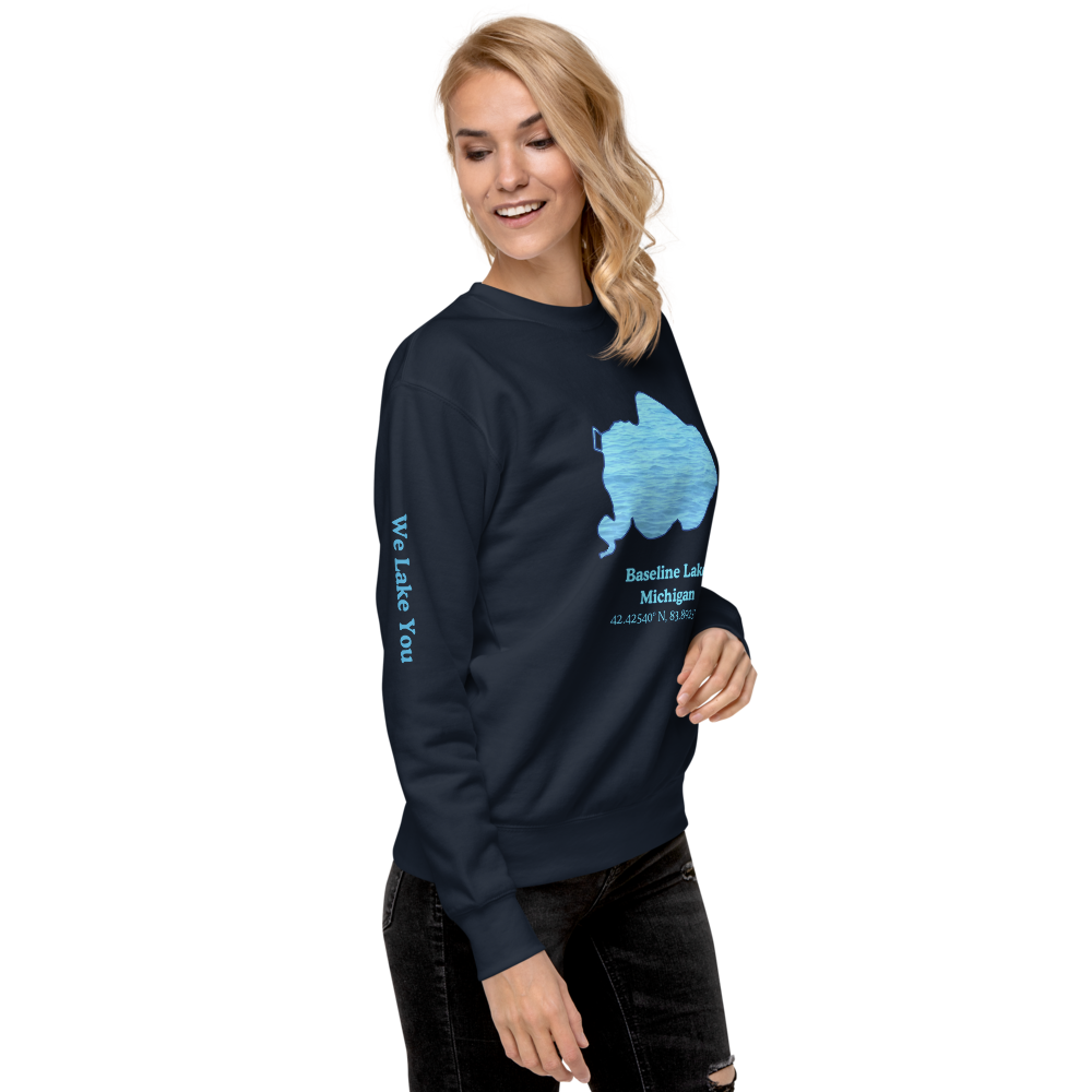 Baseline Lake Premium Unisex Sweatshirt