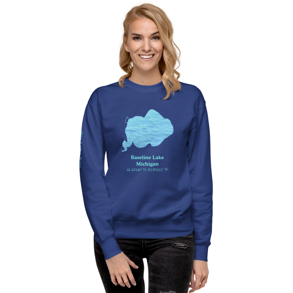 Baseline Lake Premium Unisex Sweatshirt