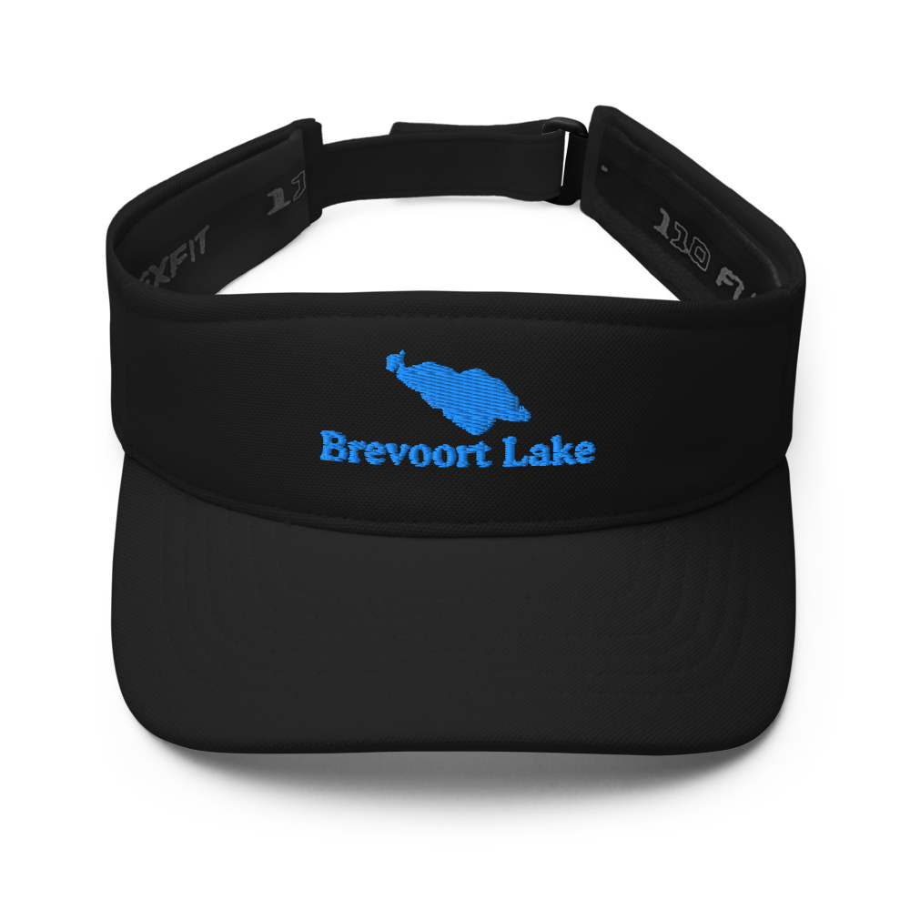 Brevoort Lake Visor with embroidered artwork & adjustable velcro strap