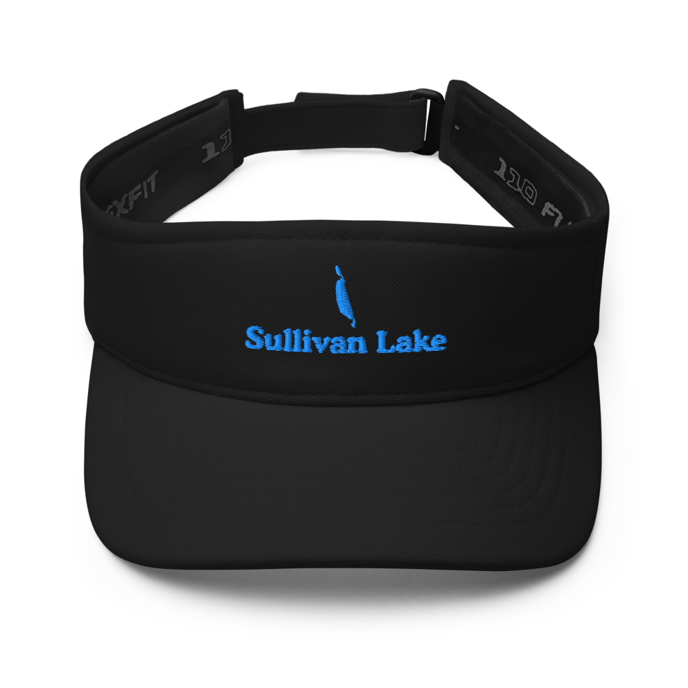 Sullivan Lake Visor with embroidered artwork & adjustable velcro strap