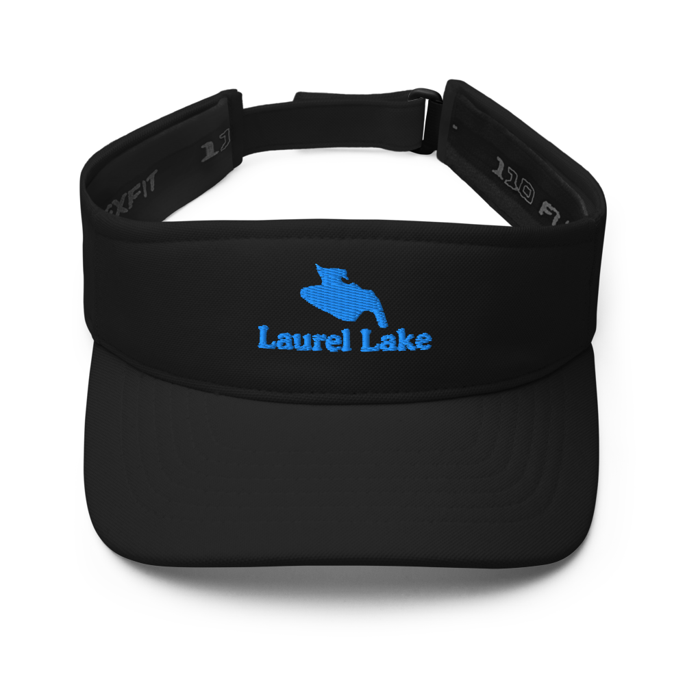 Laurel Lake Visor with embroidered artwork & adjustable velcro strap