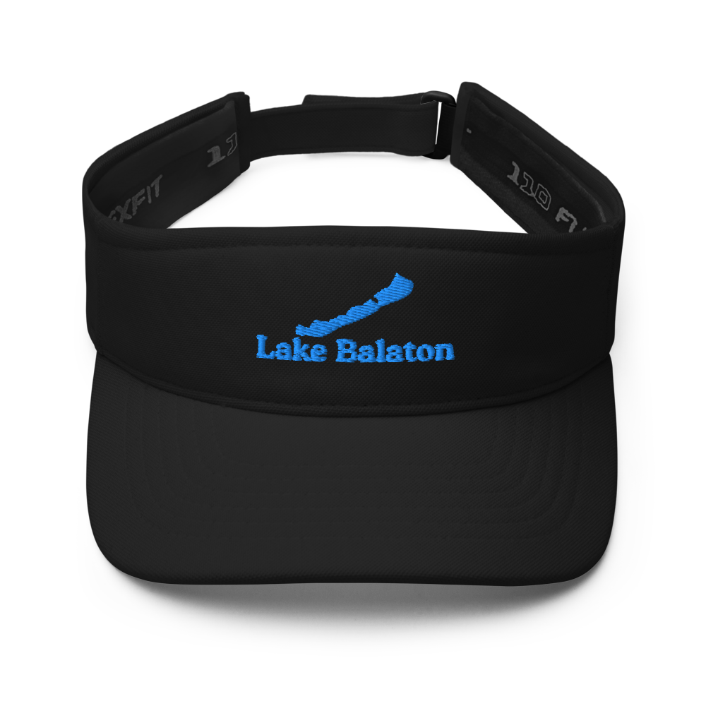 Lake Balaton Visor with embroidered artwork & adjustable velcro strap