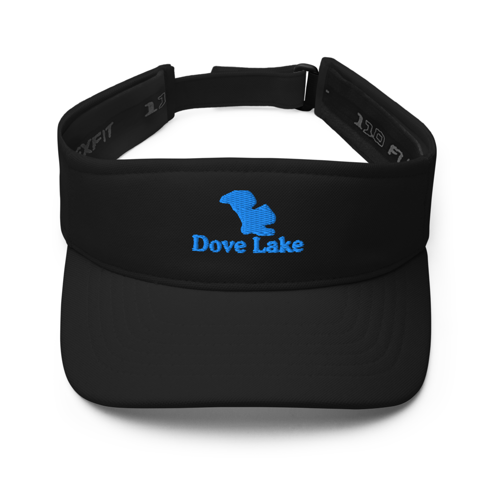 Dove Lake Visor with embroidered artwork & adjustable velcro strap