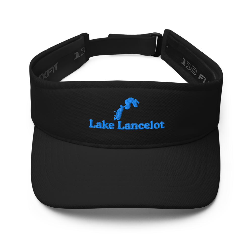 Lake Lancelot Visor with embroidered artwork & adjustable velcro strap