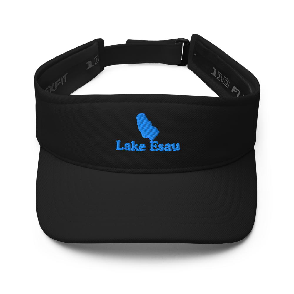 Lake Esau Visor with embroidered artwork & adjustable velcro strap