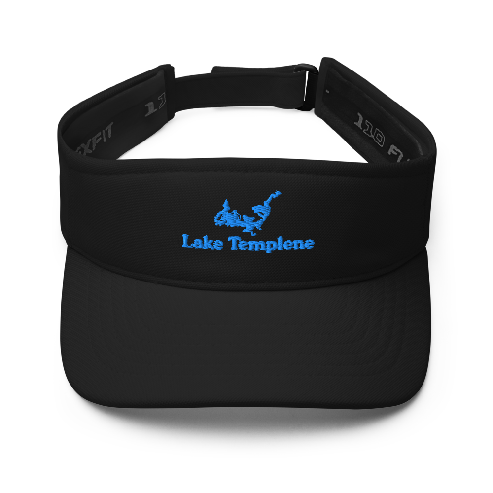 Lake Templene Visor with embroidered artwork & adjustable velcro strap