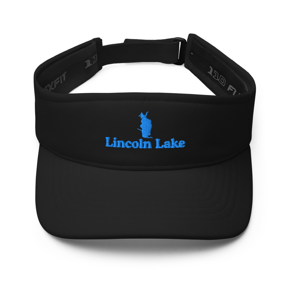 Lincoln Lake Visor with embroidered artwork & adjustable velcro strap
