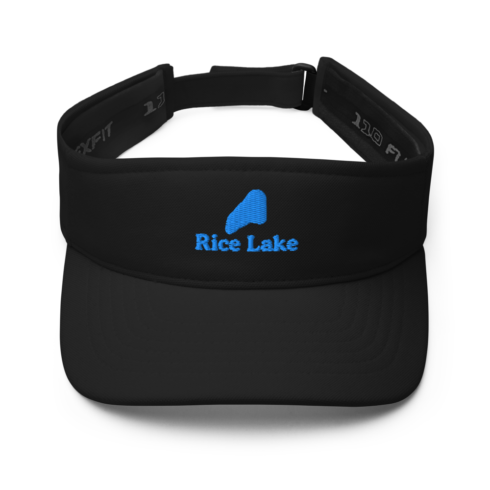 Rice Lake Visor with embroidered artwork & adjustable velcro strap