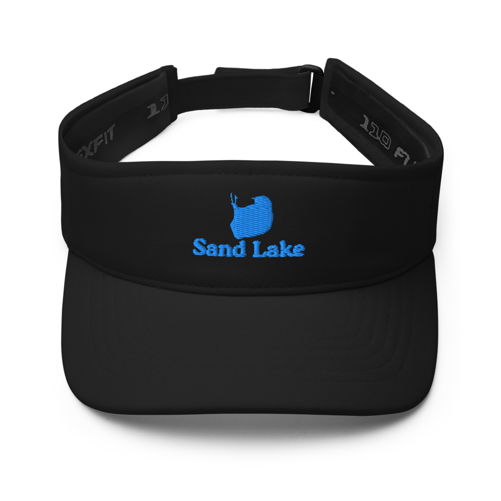 Sand Lake  Visor with embroidered artwork & adjustable velcro strap