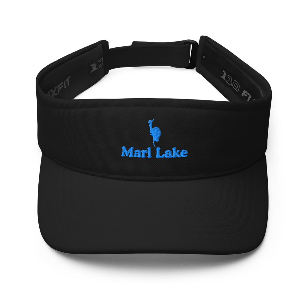 Marl Lake Visor with embroidered artwork & adjustable velcro strap
