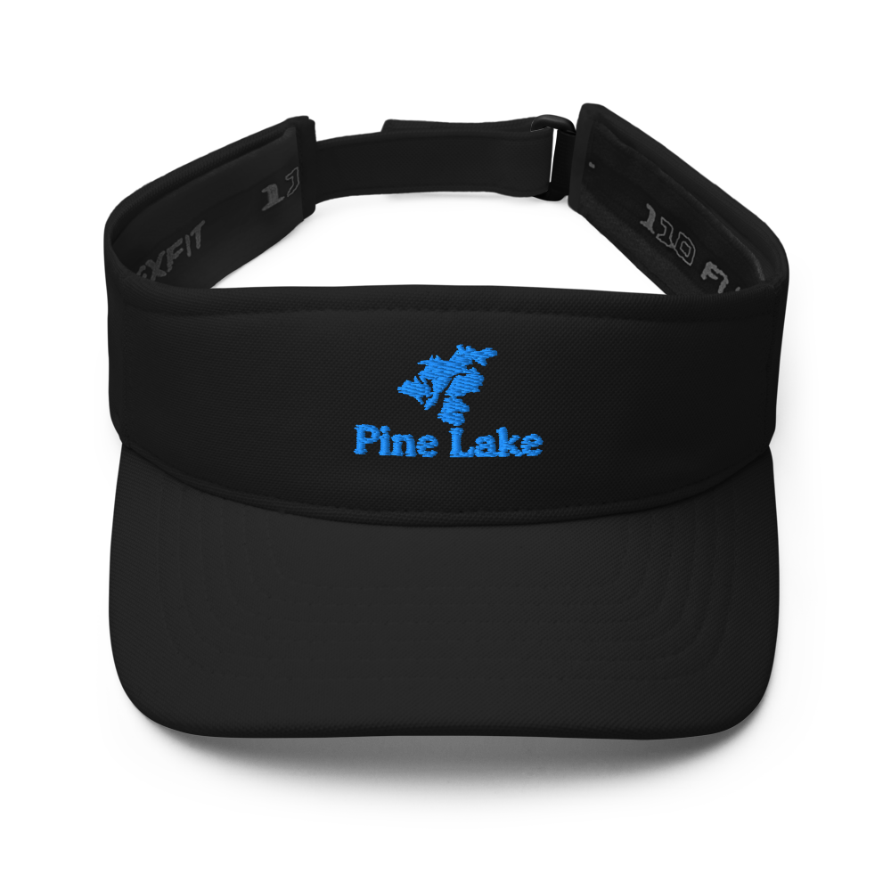 Pine Lake Visor with embroidered artwork & adjustable velcro strap