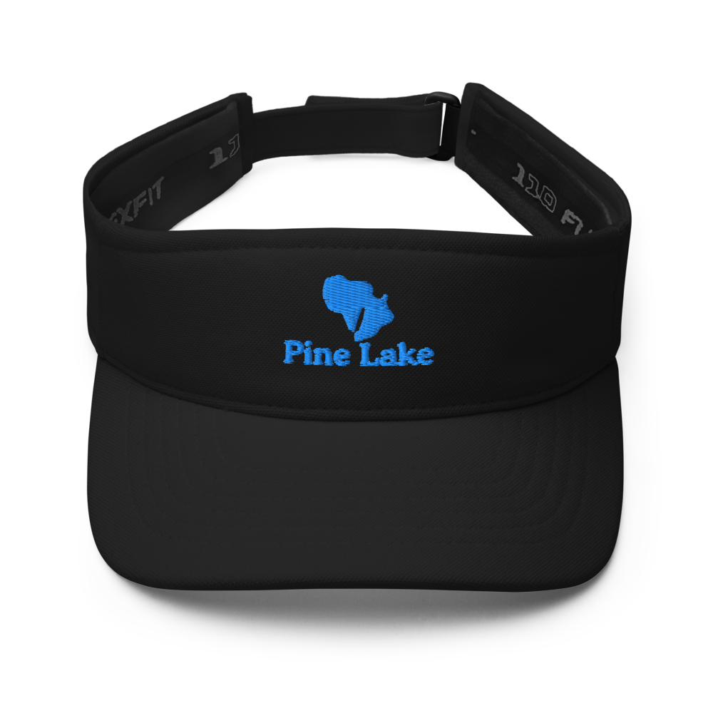 Pine Lake Visor with embroidered artwork & adjustable velcro strap