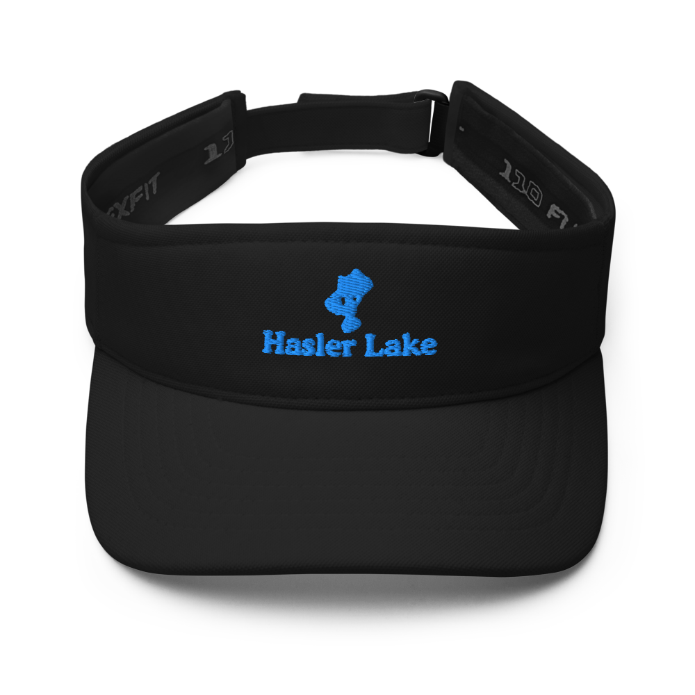 Hasler Lake Visor with embroidered artwork & adjustable velcro strap